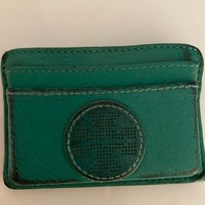 Tory Burch Green Cardholder
